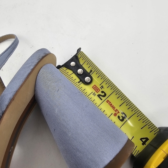 Sam Edelman Kia Square Toe Heels Oslo Blue Size 6 - Picture 11 of 11